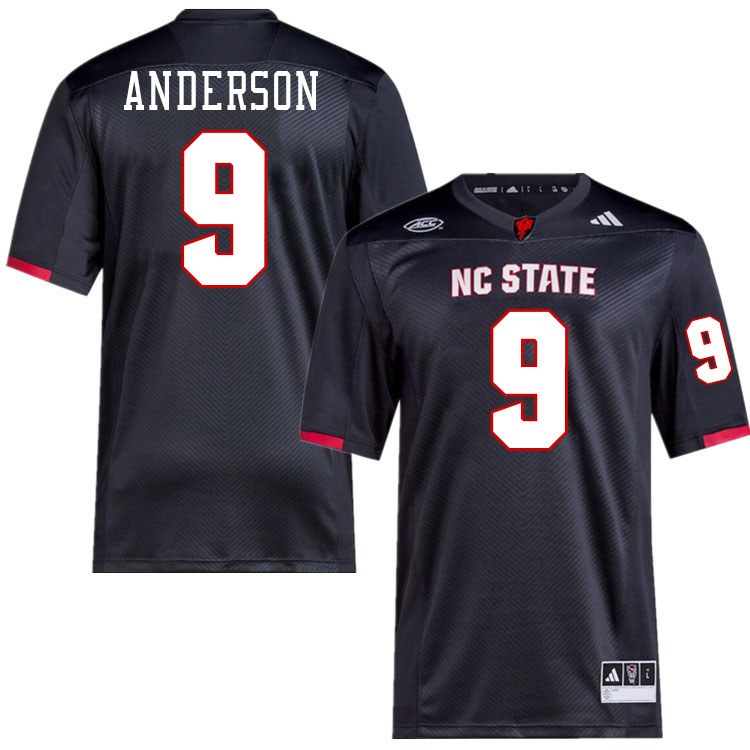 NC State Wolfpack #9 Terrell Anderson College Football Jerseys Stitched-Black